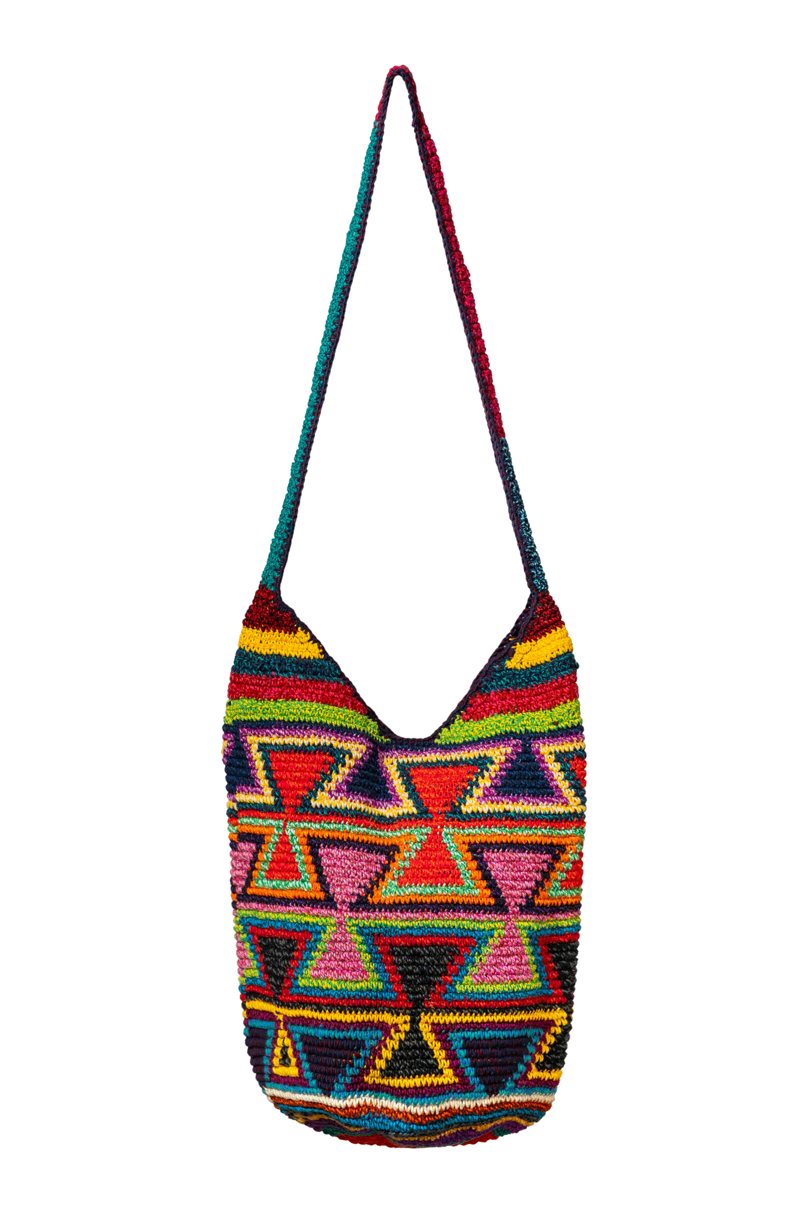 Mochila tejida en algodón-Reloj de arena