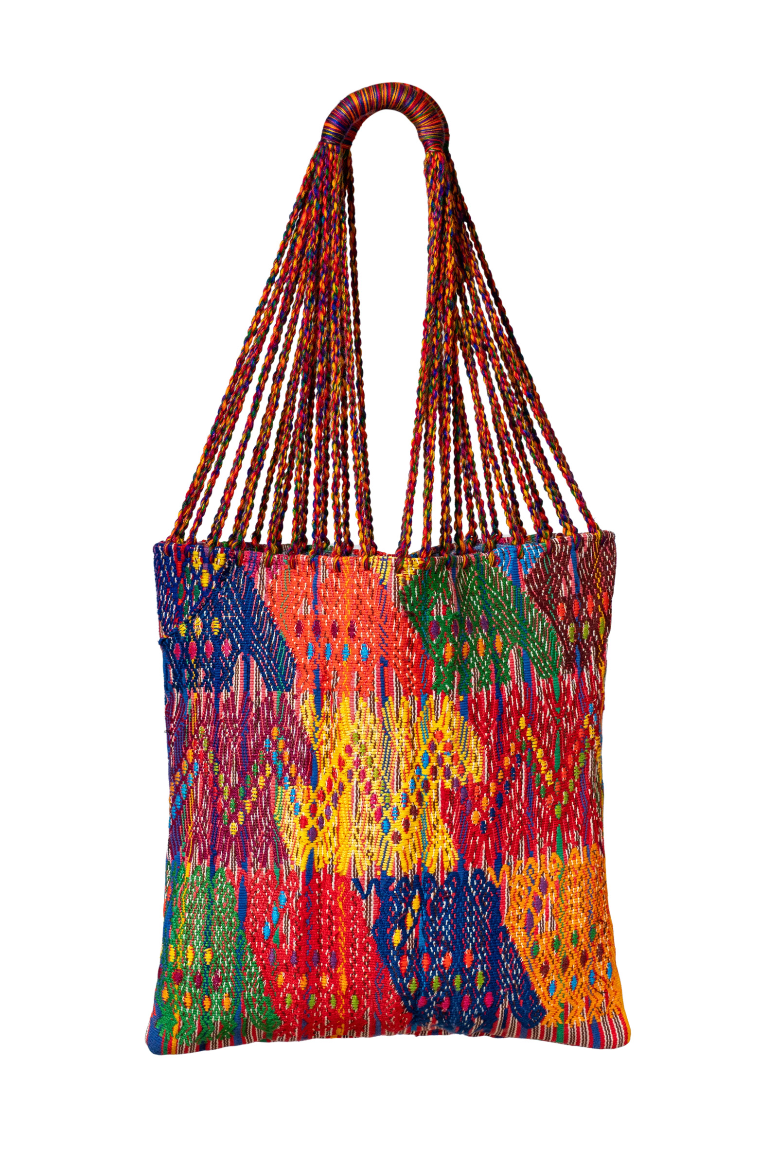 Bolso tejido en algodón-Arcoiris