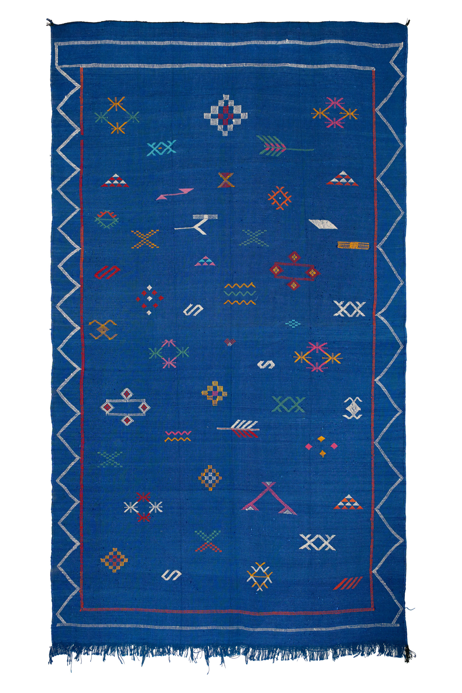 Alfombra marroquí azul