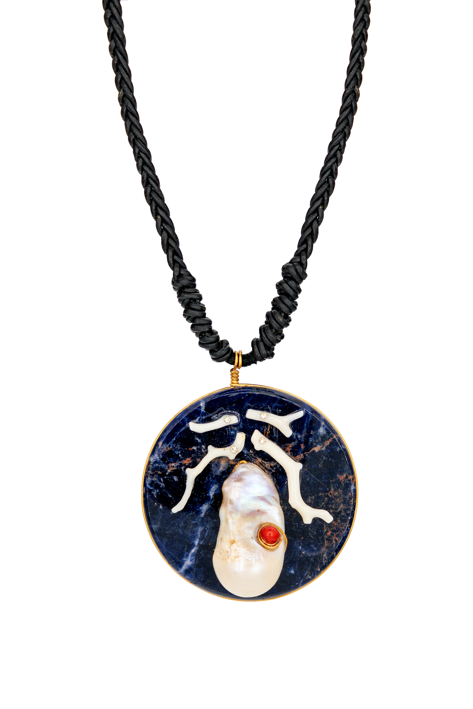 Collar medallon marino