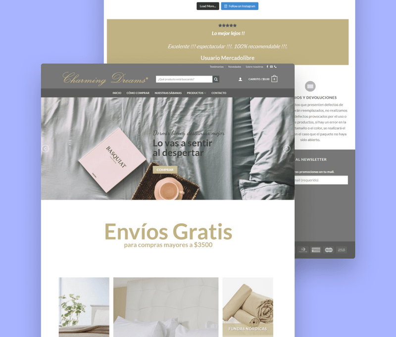 A mockup of a project