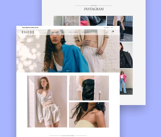 A mockup of a project