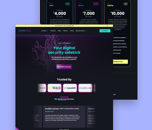 A mockup of a project