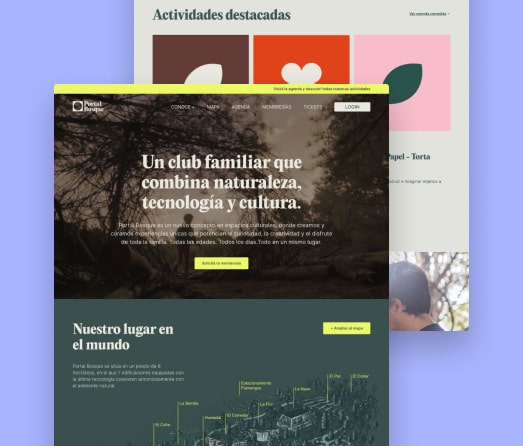 A mockup of a project