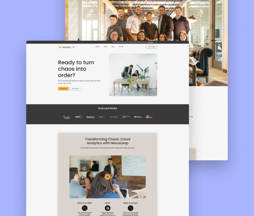 A mockup of a project