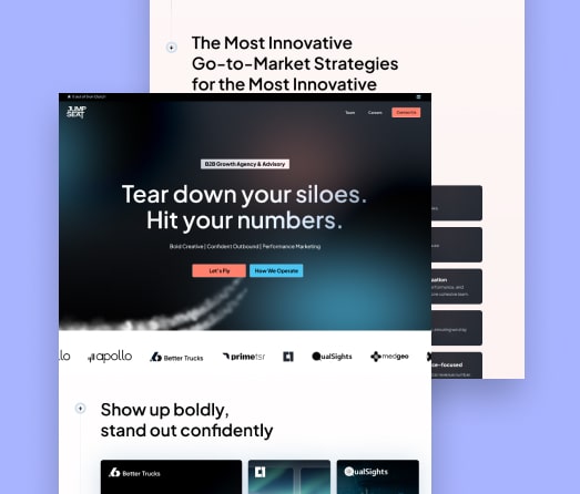 A mockup of a project
