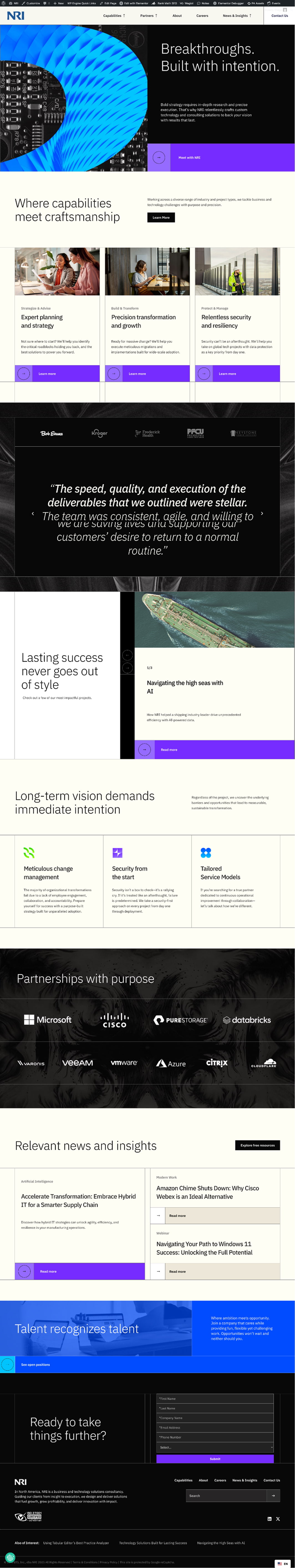 A screenshot of web page