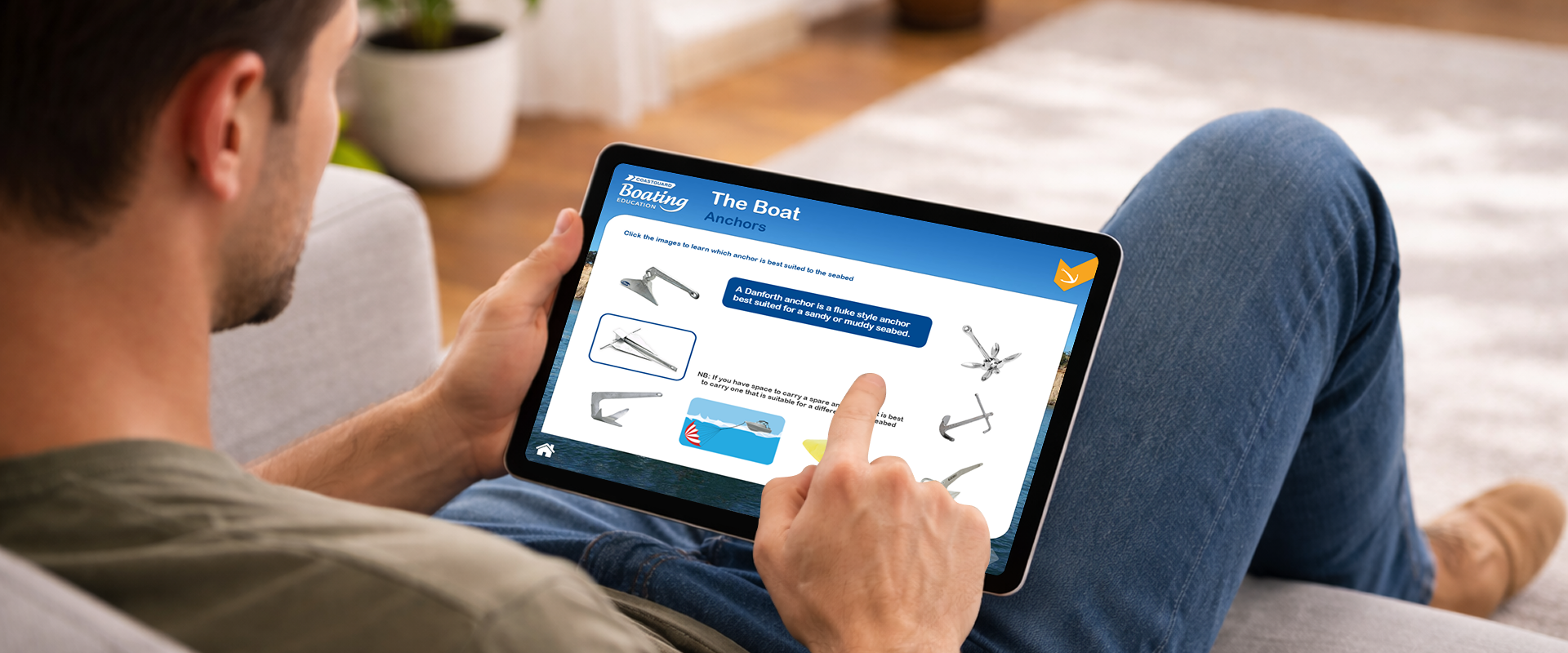 Person accessing dayskipper module