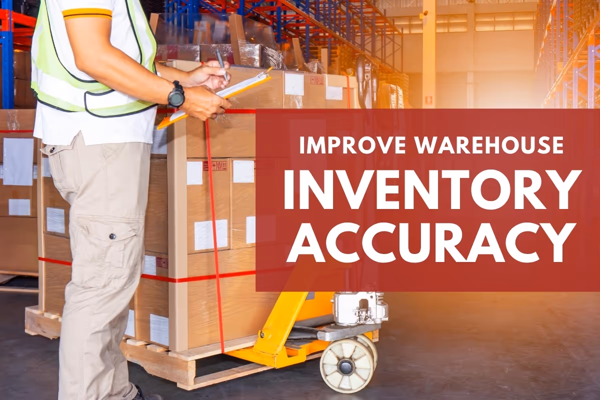 Warehouse worker doing inventory - Improve Warehouse Inventory Accuracy