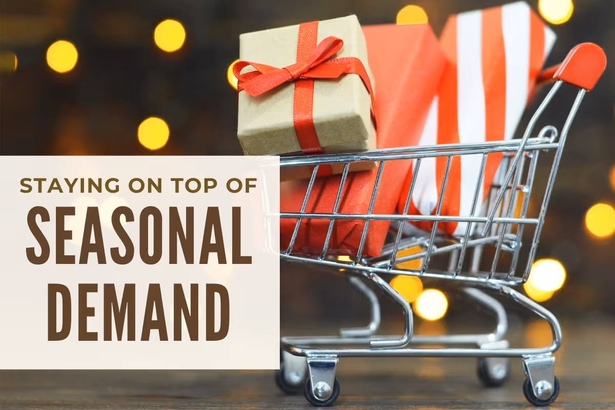 Cart filled with gifts - Staying on Top of Seasonal Demand