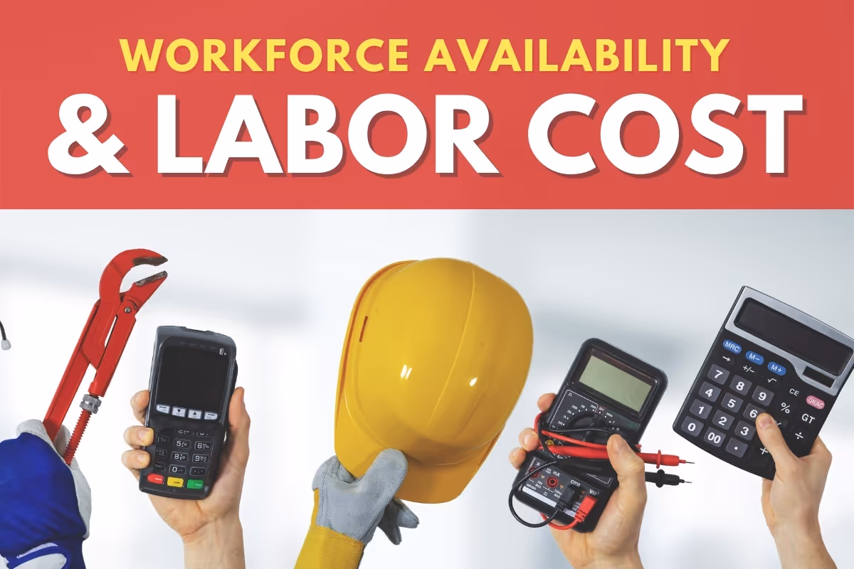Hands representing workforce - Workforce Availability & Labor Cost