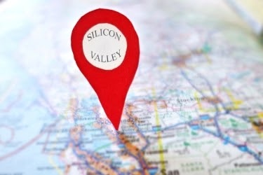 Location on a map - Silicon Valley 