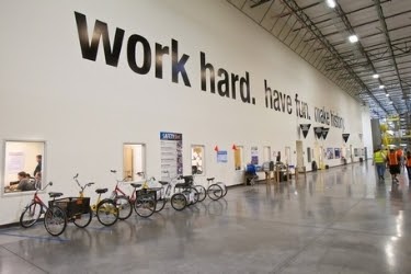 Inside Amazon warehouse: "Work hard. Have Fun. Make History.