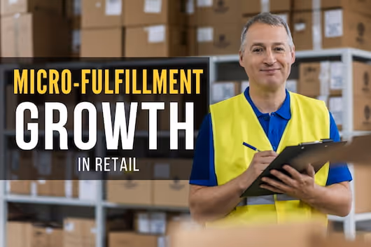 Man inside a warehouse - Micro-Fulfillment Growth in Retail