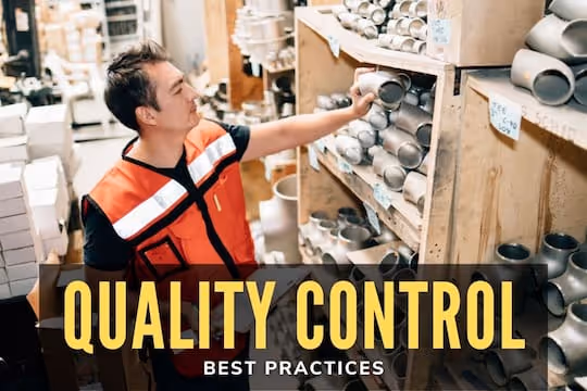Quality Control Best Practices - Man at a warehouse checking on products