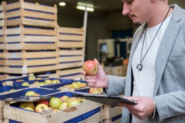 Man inspecting products regularly