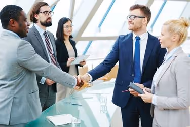 Business closed with a handshake