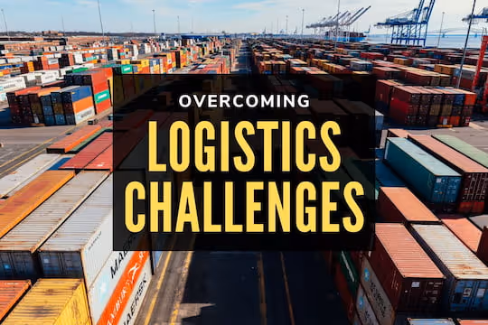 Overcoming Logistics Challenges - Port with a lot of containers