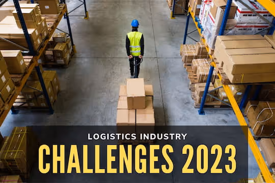 Logistics Industry Challenges 2023 - Man working at the warehouse