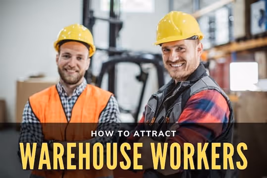 How to Attract Warehouse Workers - Two warehouse workers smiling