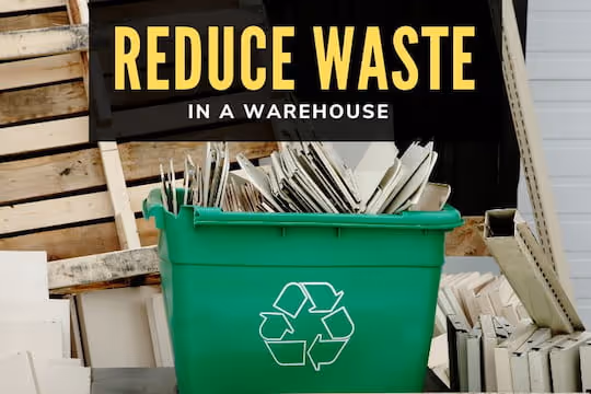 Reduce Waste in a Warehouse - Recycle bin