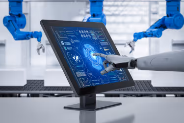 Robot controlling the warehouse