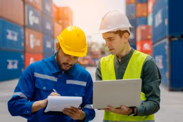 Engineers planning on logistics