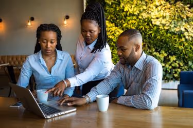 People collaborating together