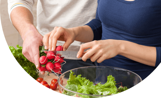 image of preparing salad