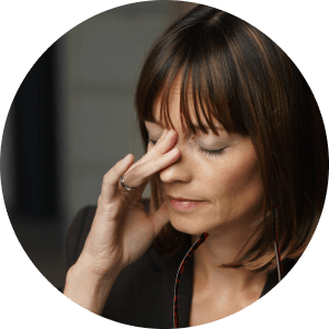 image of women in stress