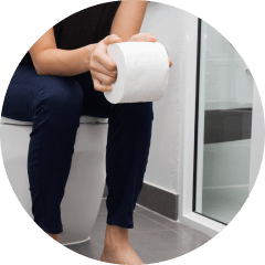 image of sitting in the toilet