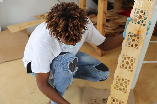 Woodworking at IOME254, Lamu, Kenya