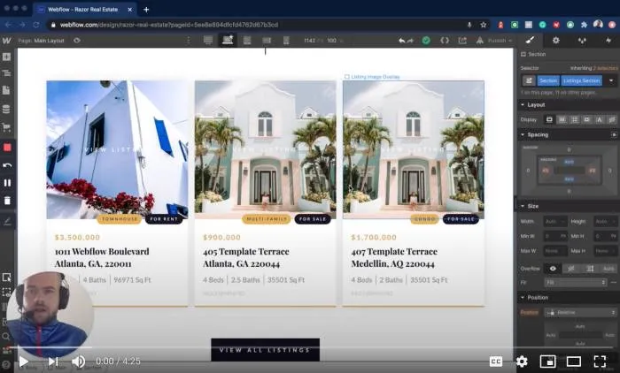 Editing the mobile menu