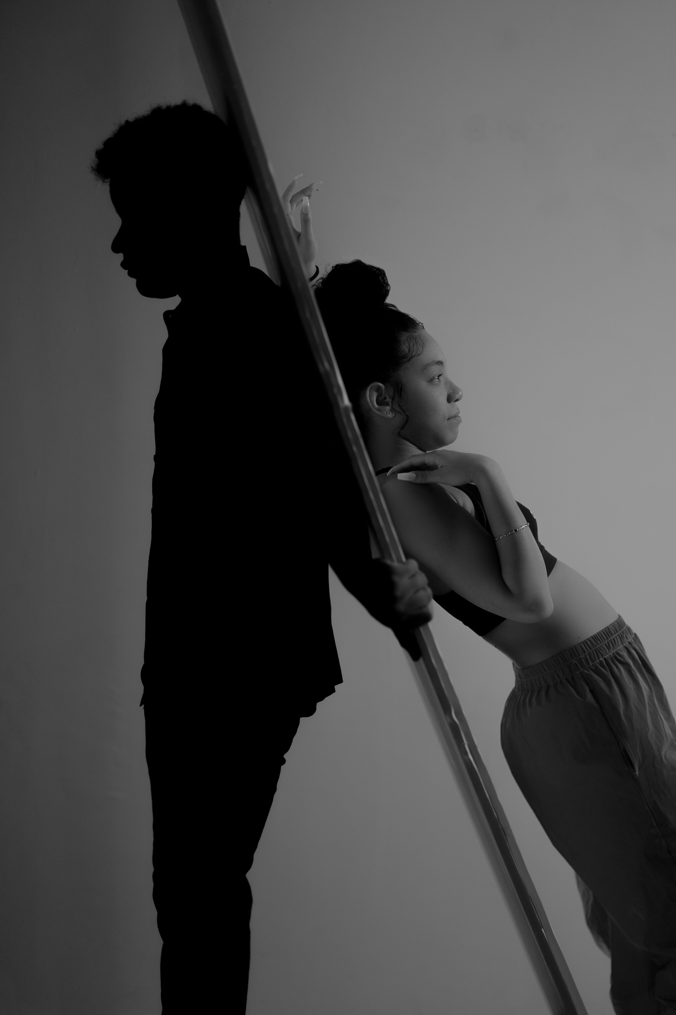 Abstract photoshoot between friends. 