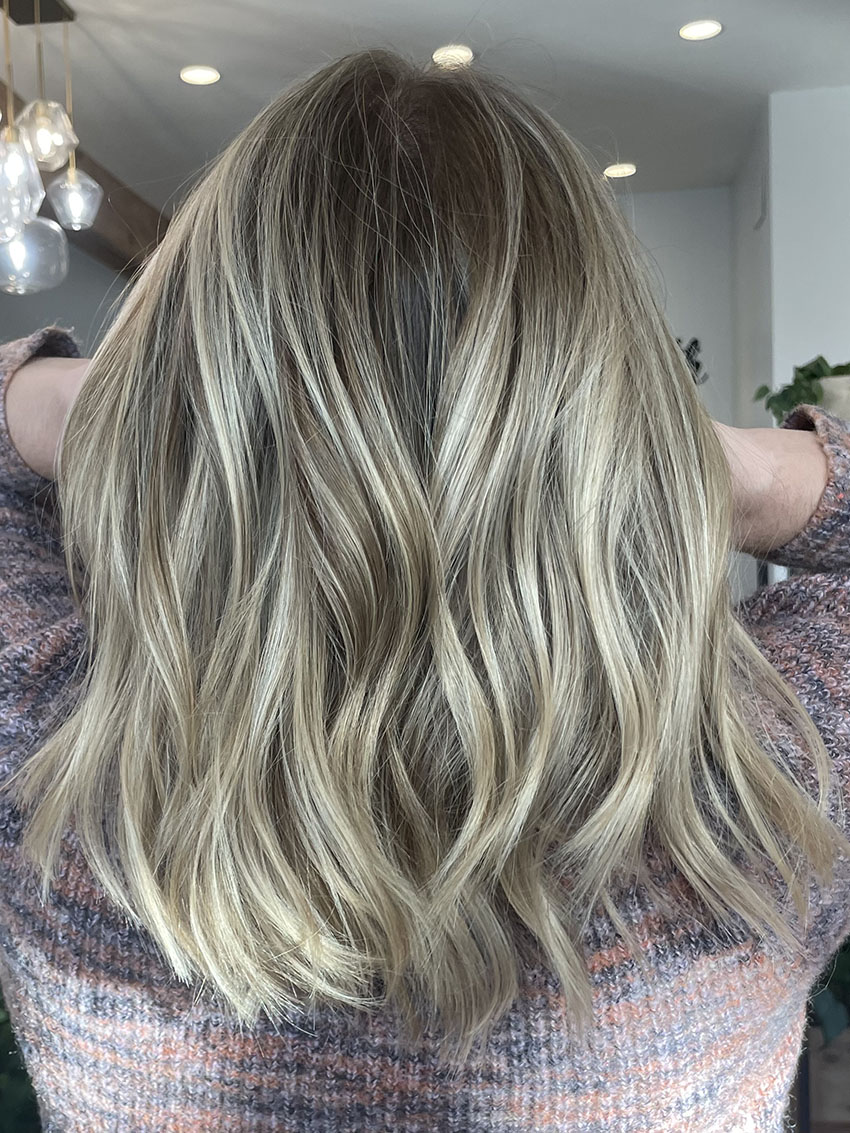 Blonde highlights