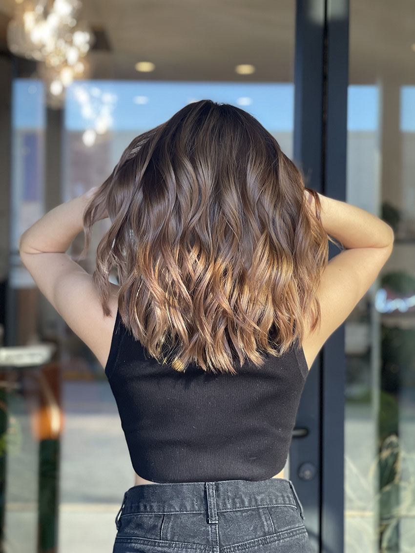 Dimmensional warm brown tones