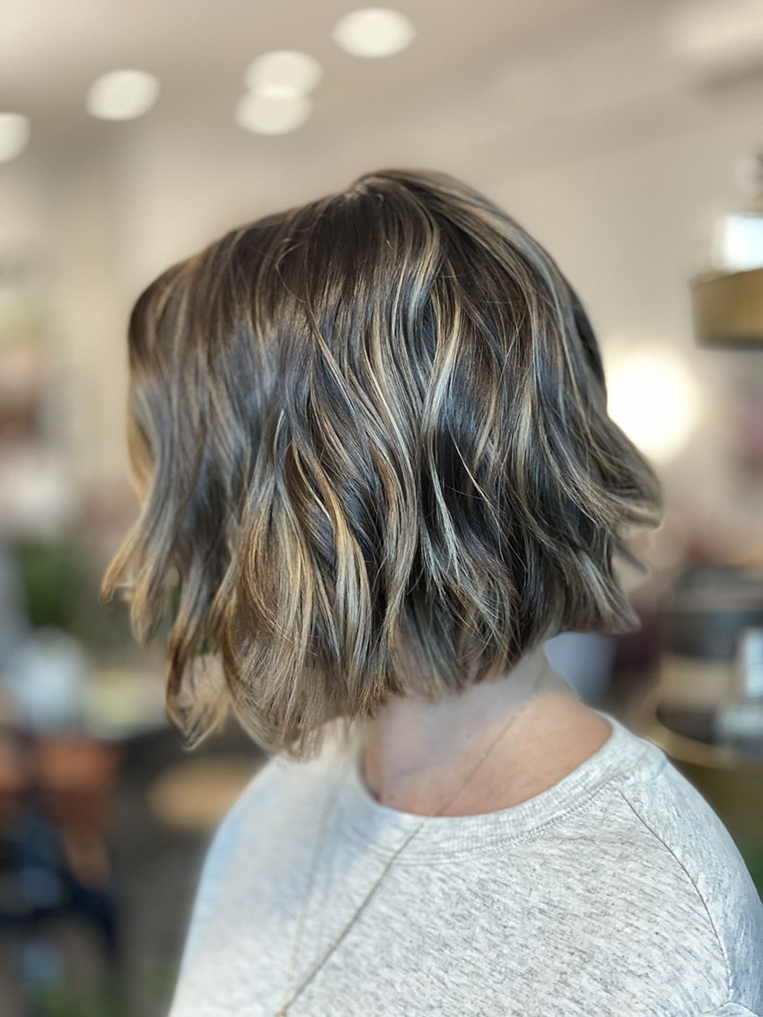 short caramel balayage