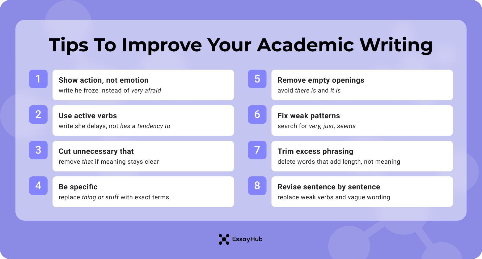 Tips to Improve Your Academic Writing