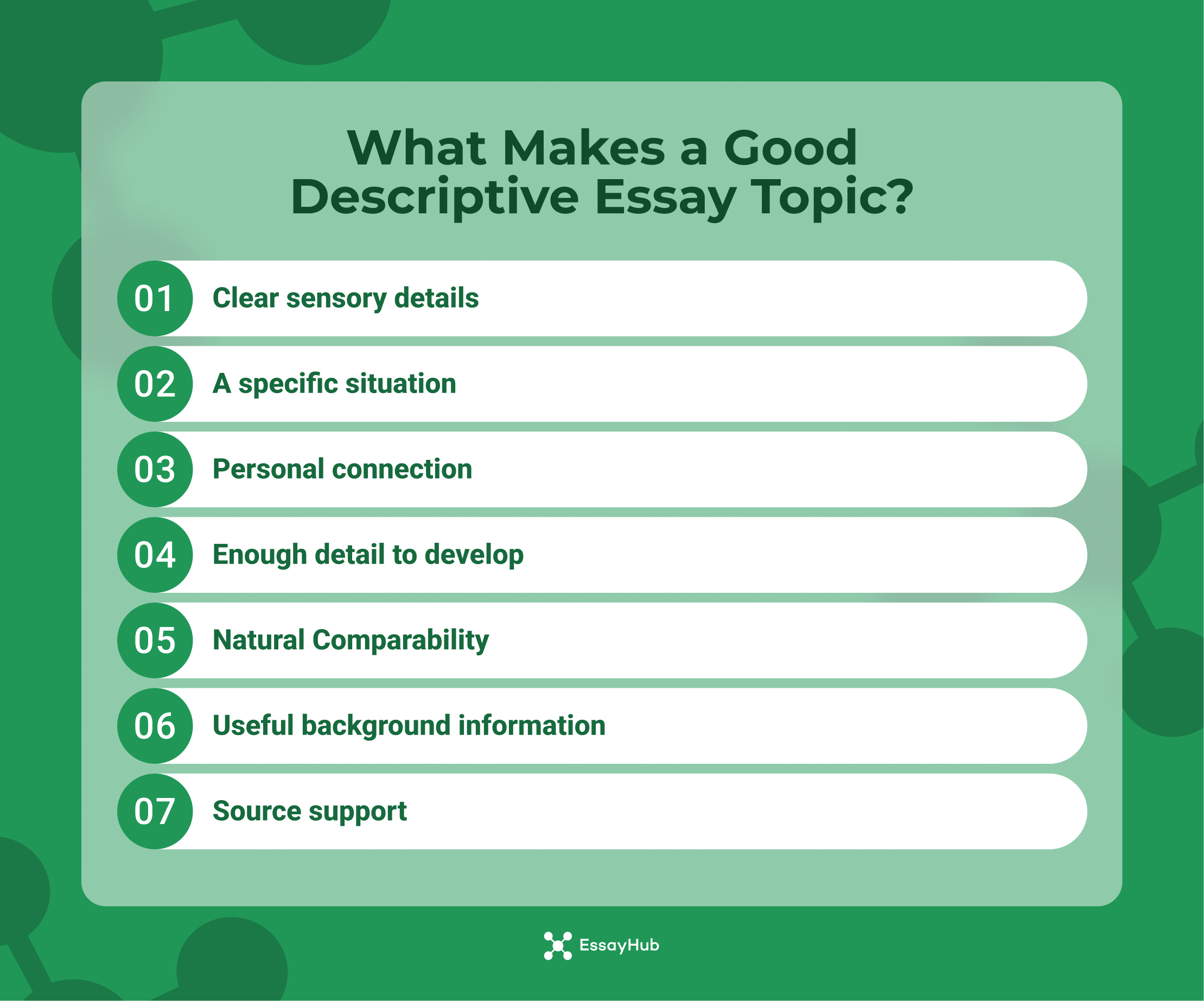 What Makes a Good Descriptive Essay Topic?