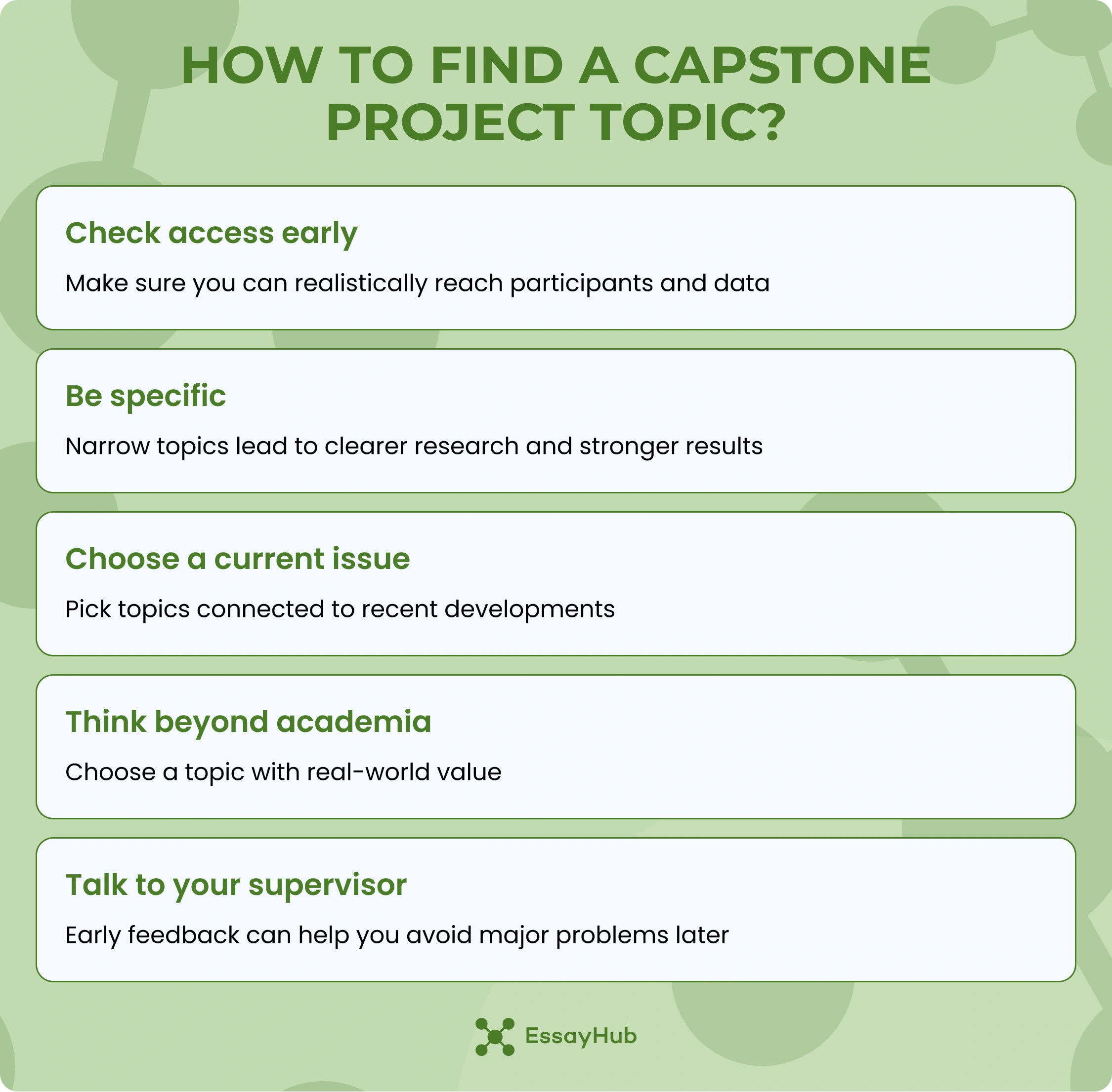 How To Find A Capstone Project Topic