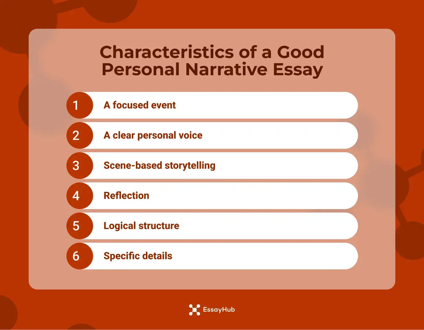 Characteristics of a Good Personal Narrative Essay