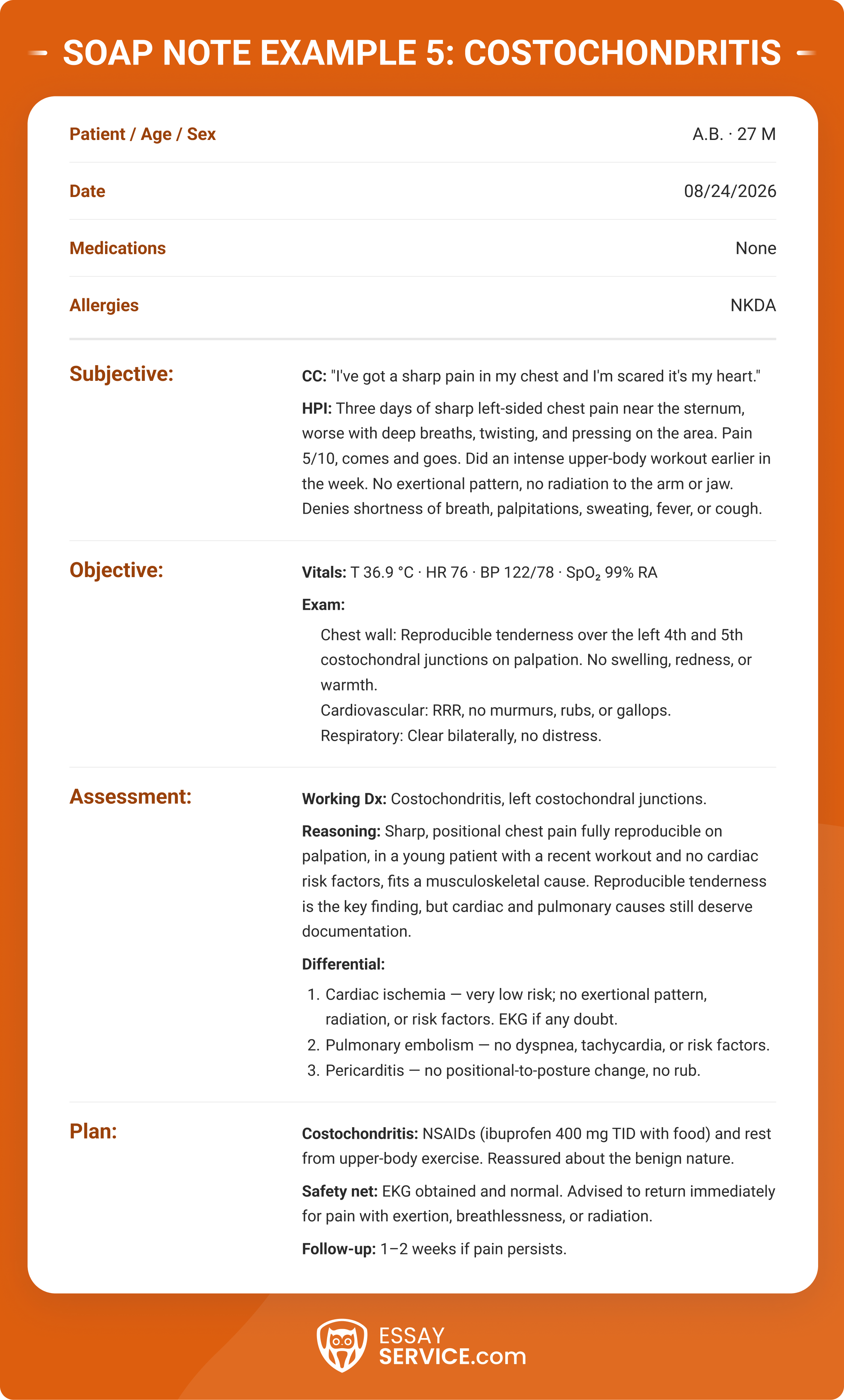 SOAP Notes Example