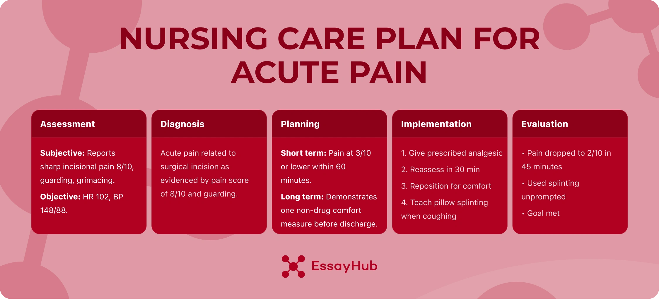 Nursing Care Example Acute Pain