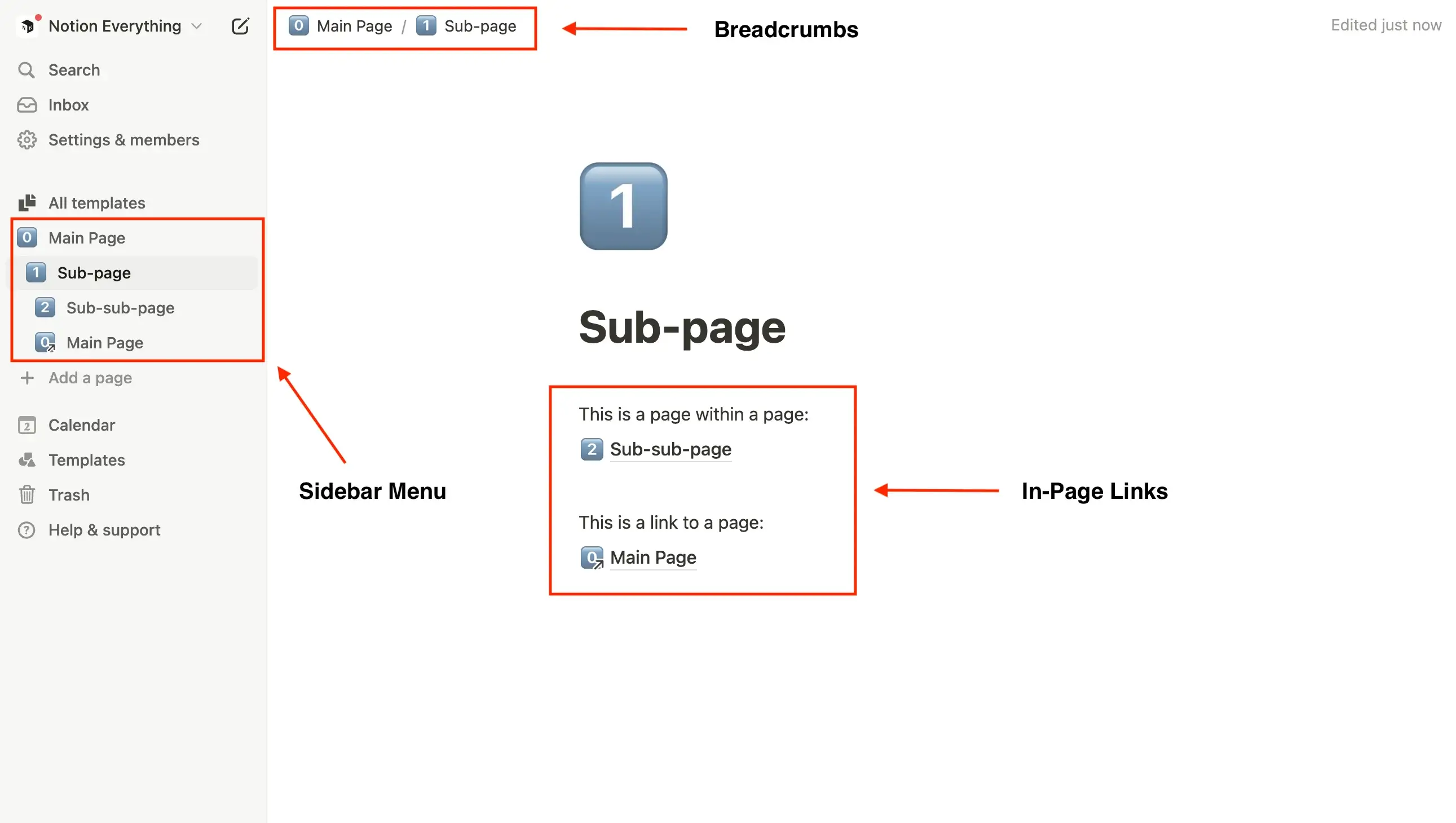 Navigating Pages in Notion