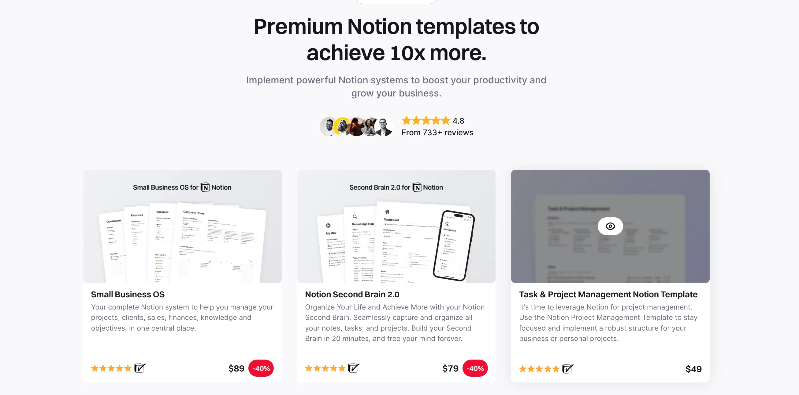 Premium Notion templates at Notion Everything