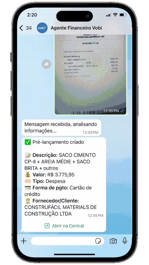 agente de IA financeiro