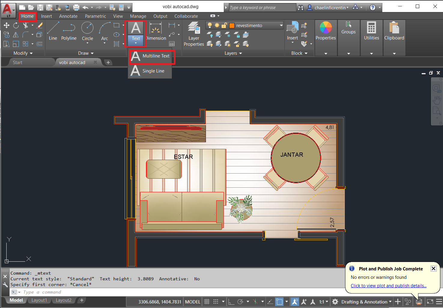 planta humanizada no Autocad passo a passo