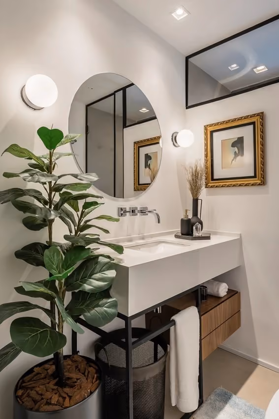 Combinação de cores em projetos de interiores residenciais