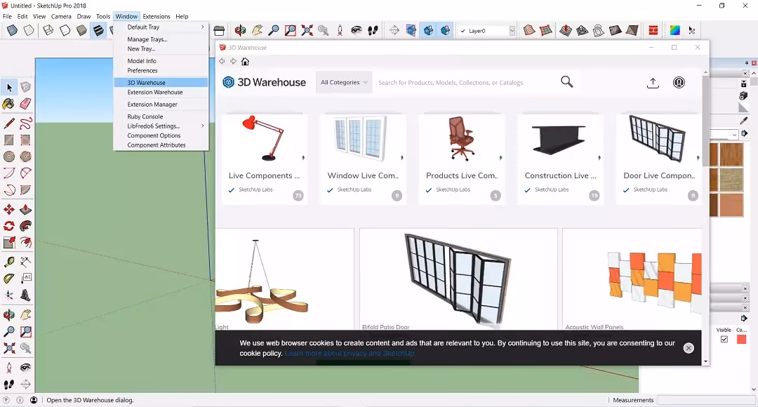 blocos para sketchup