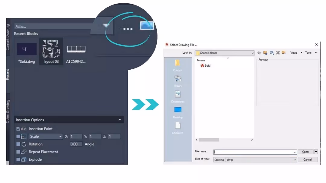blocos para AutoCAD